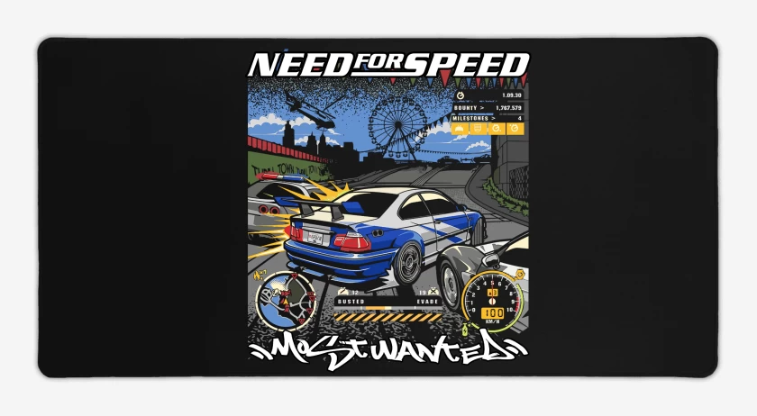 Mouse pad Gamer Most Wanted