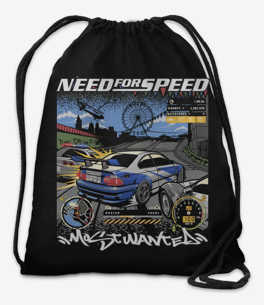 Mochila Negro de Most Wanted