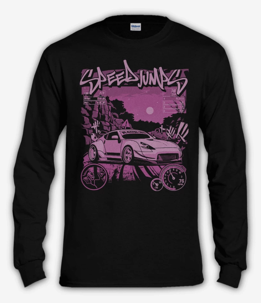 Polera manga larga Negro de Speed Porsche