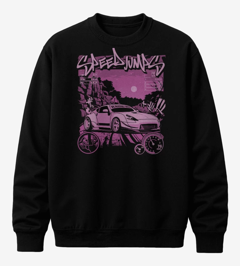 Poleron polo Negro de Speed Porsche