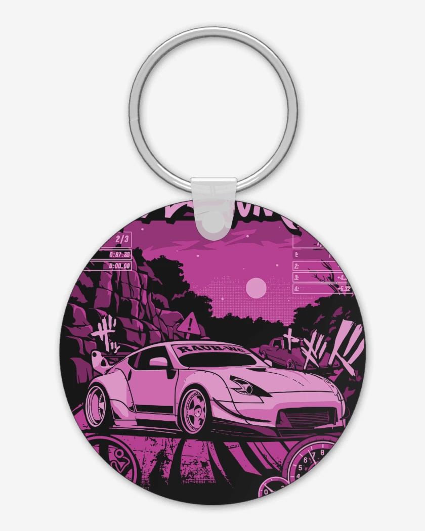 Llavero Negro de Speed Porsche