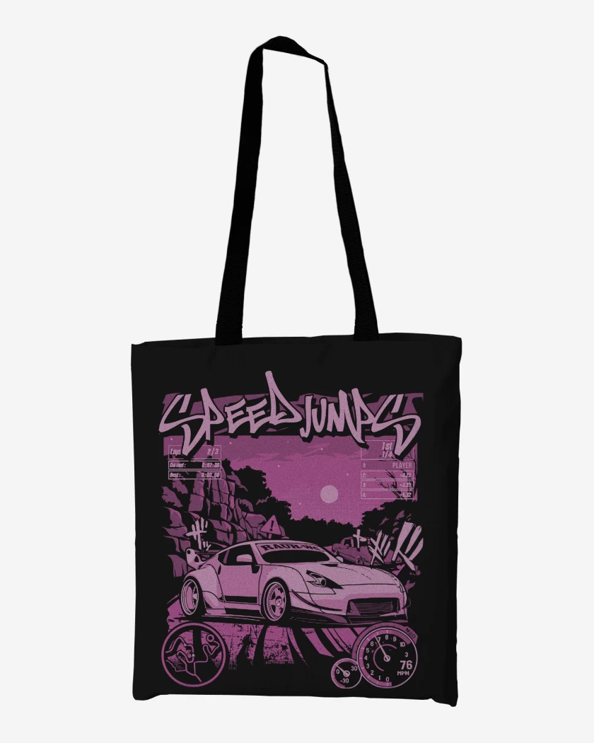 Totebag Negro de Speed Porsche