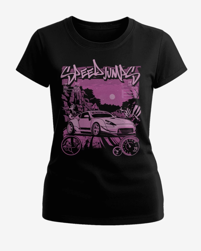 Polera de Mujer Negro de Speed Porsche