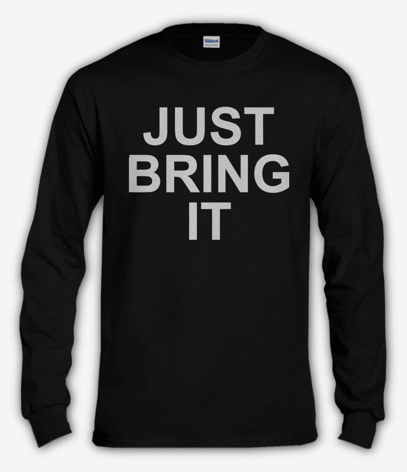 Polera manga larga Negro de The Rock Just Bring It