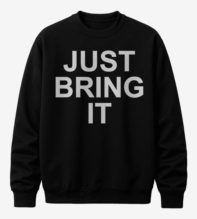 Poleron polo Negro de The Rock Just Bring It