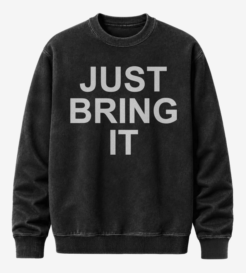 Poleron Polo Acid Wash Negro de The Rock Just Bring It