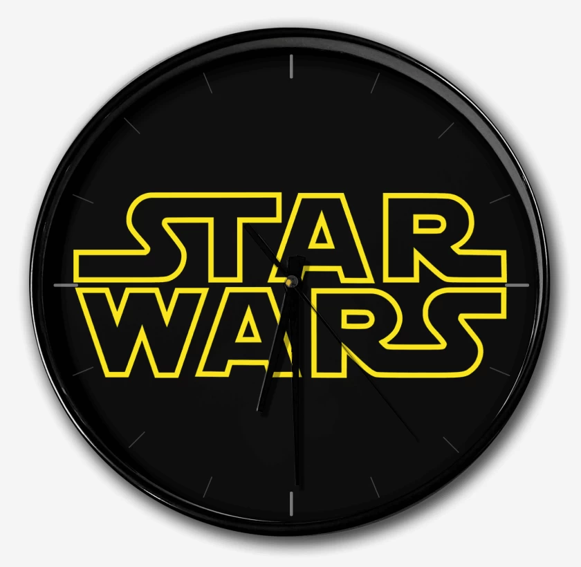 Reloj Negro de Star Wars Logo