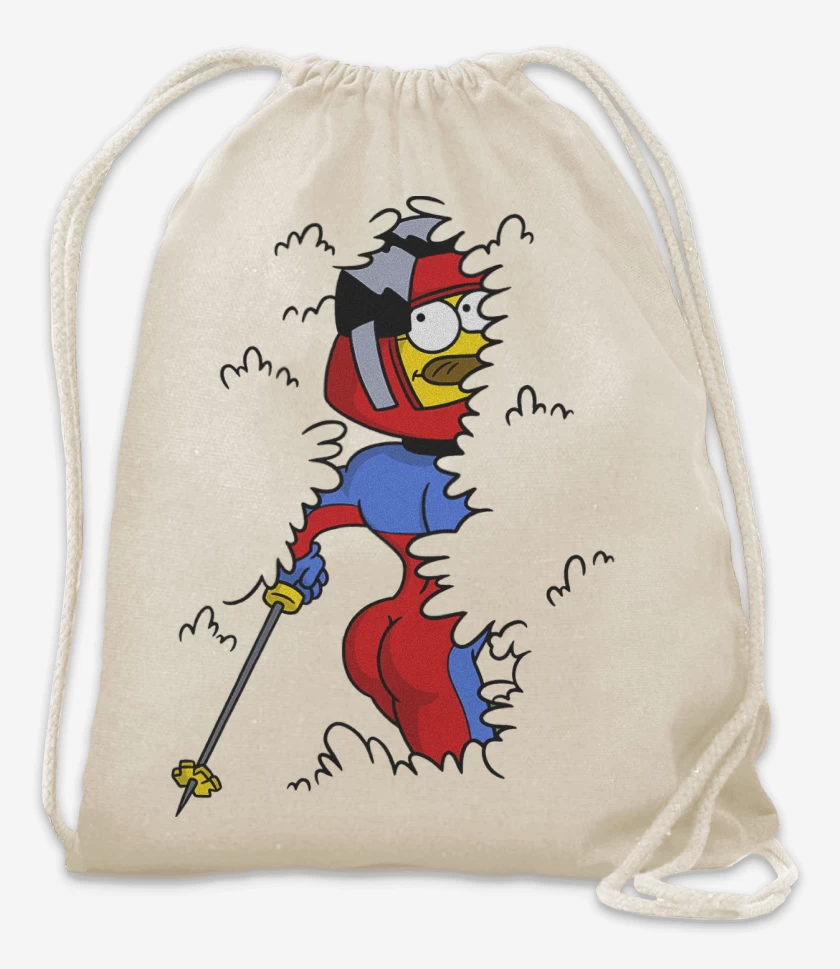 Mochila Blanco de Estupido y Sensual Flanders