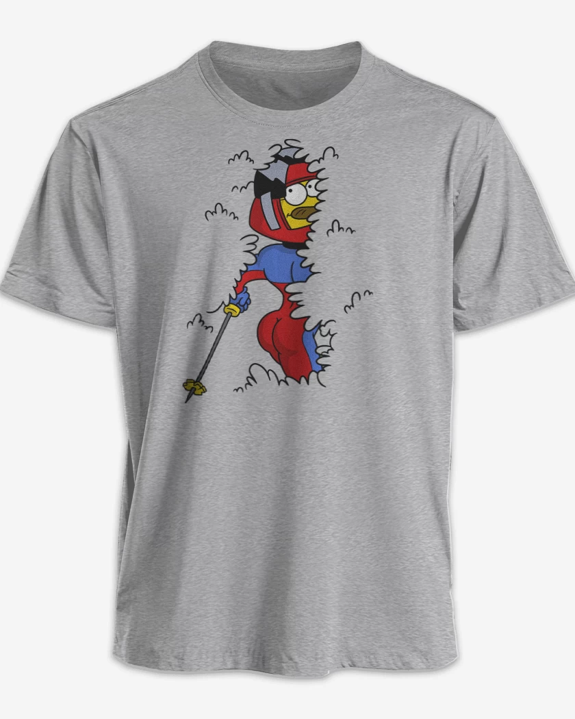Polera premium Gris Melange de Estupido y Sensual Flanders