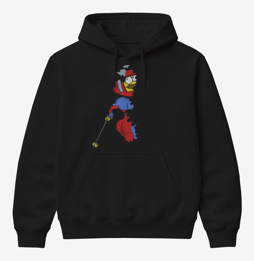 Poleron Canguro básico Negro de Estupido y Sensual Flanders
