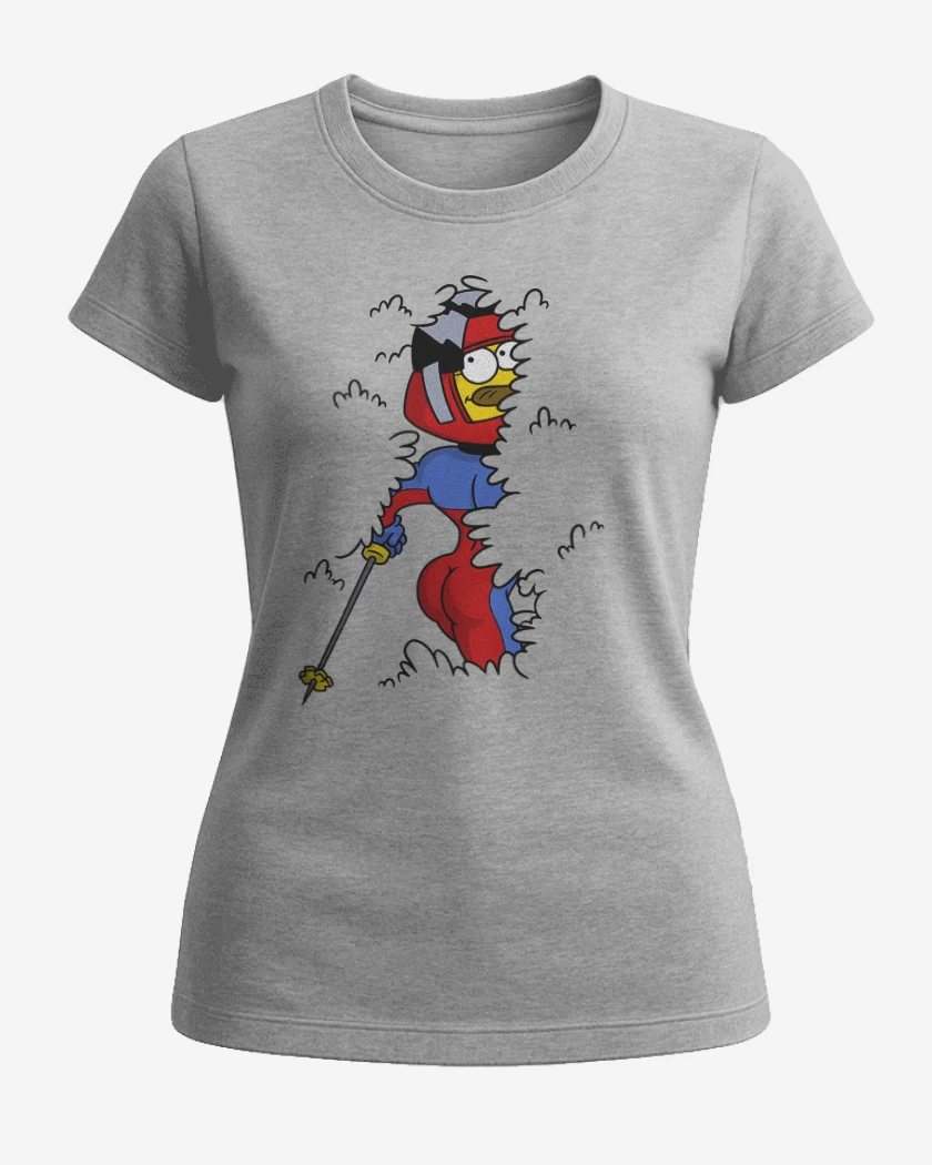 Polera de Mujer Gris Melange de Estupido y Sensual Flanders