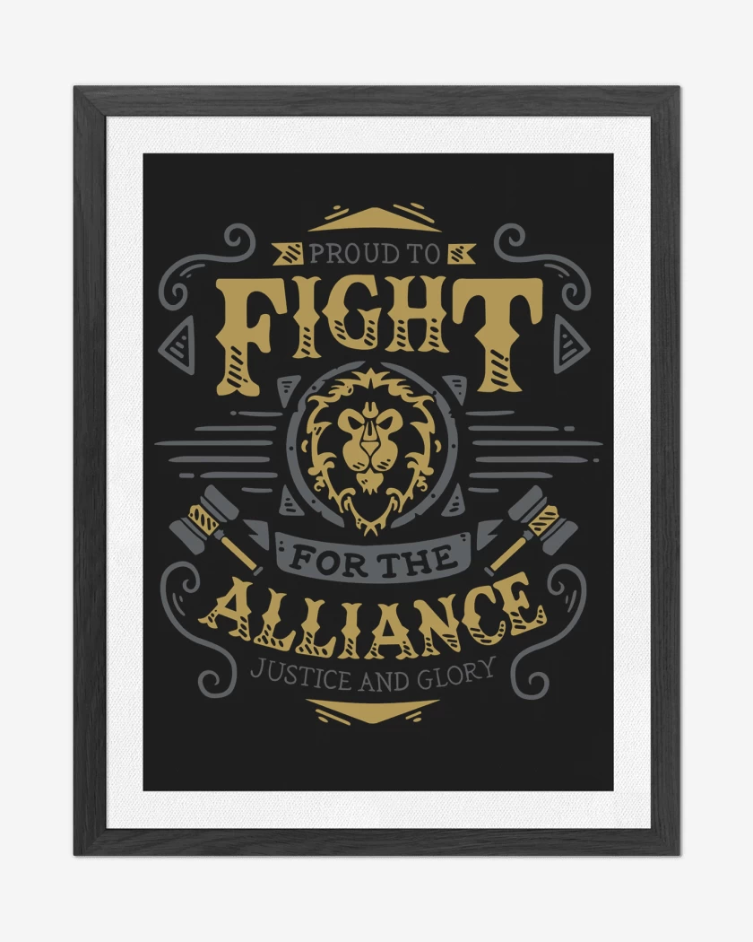 Cuadro decorativo Negro de Fight for the Alliance