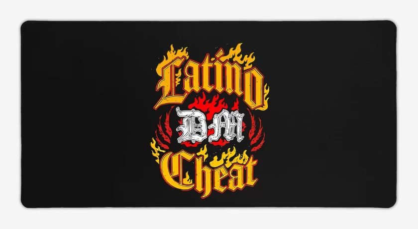 Mouse pad Gamer Negro de Latino Cheat