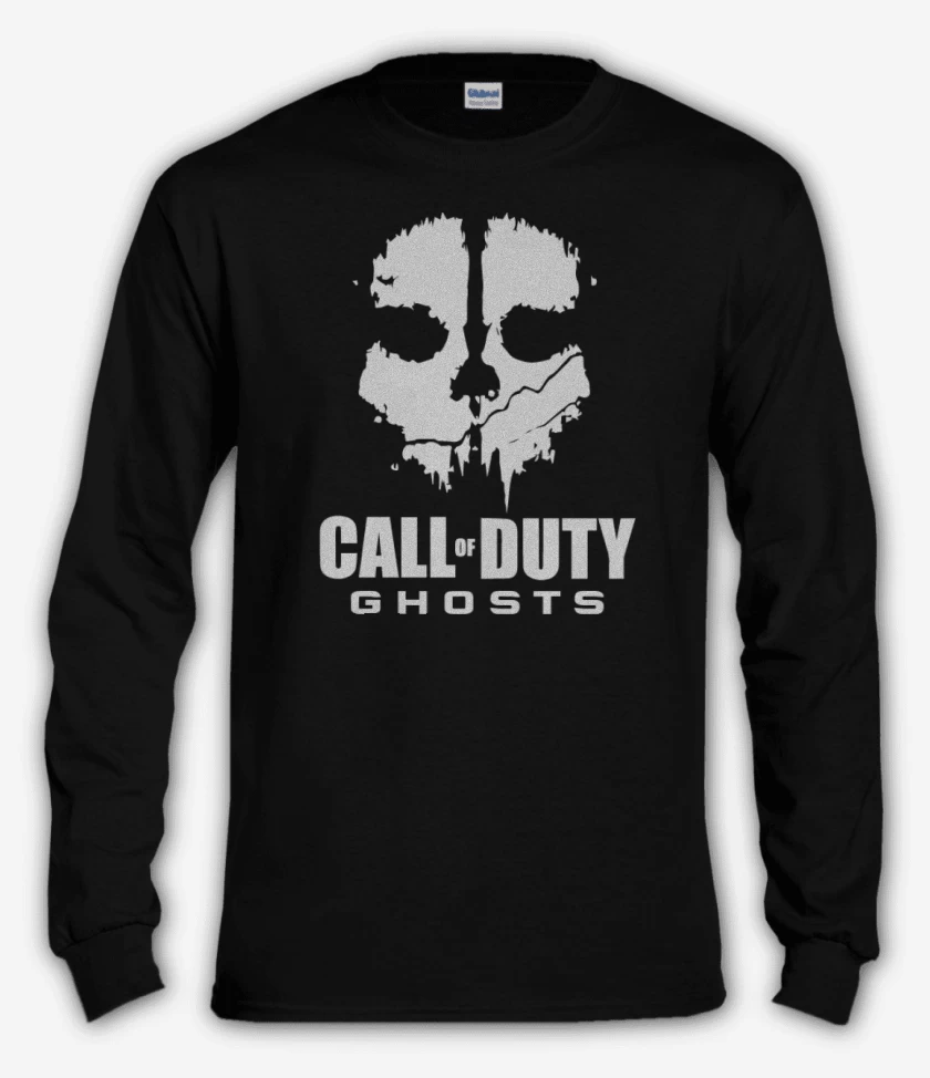 Polera manga larga Negro de Ghost
