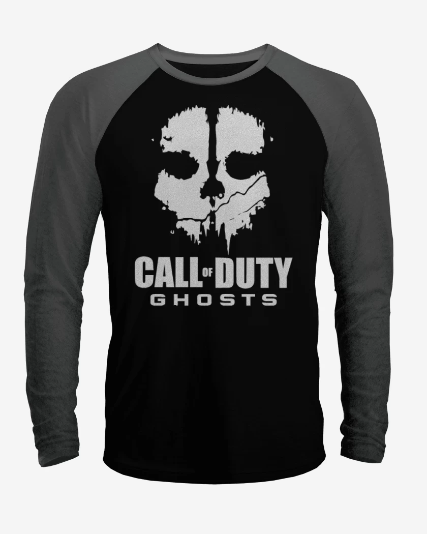 Polera Raglan Negro / Negro Heather de Ghost