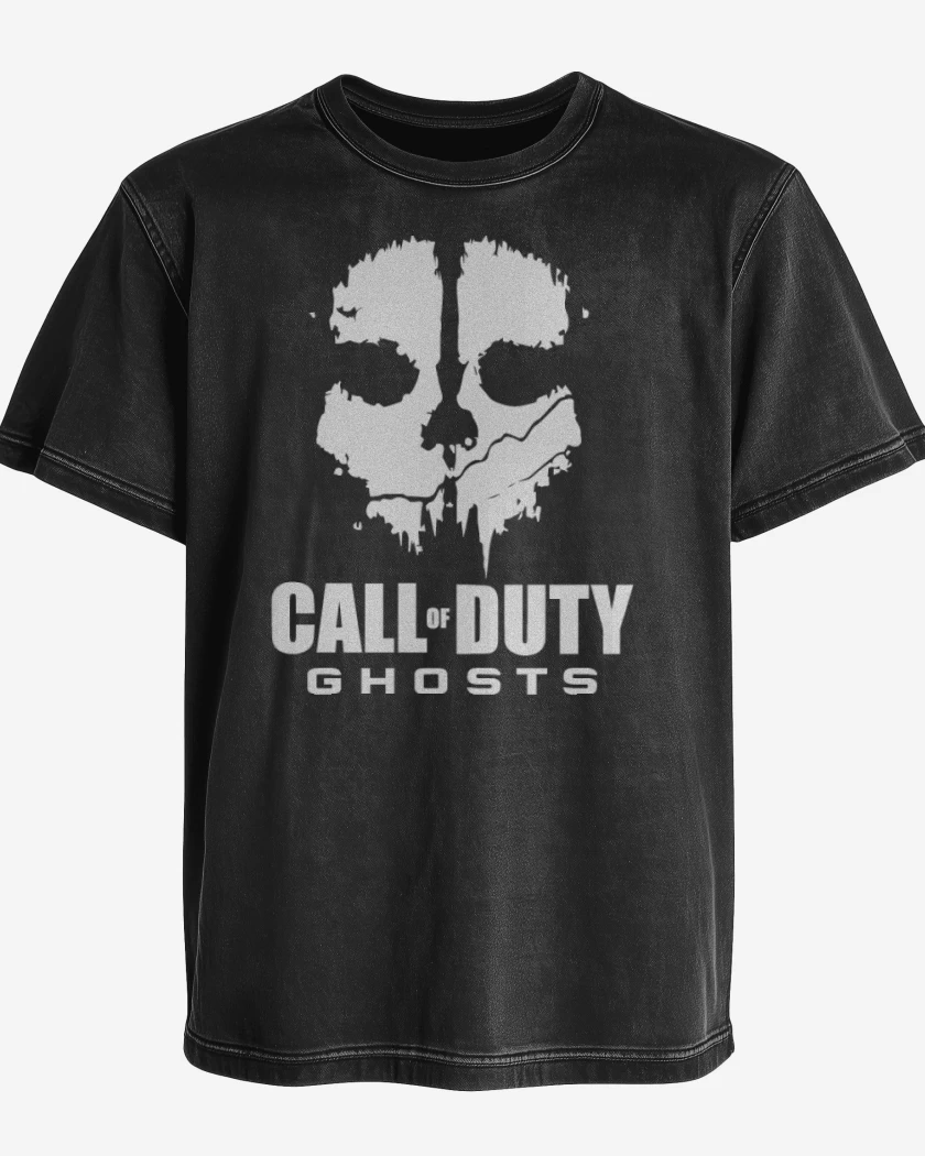 Polera desgastada Negro de Ghost