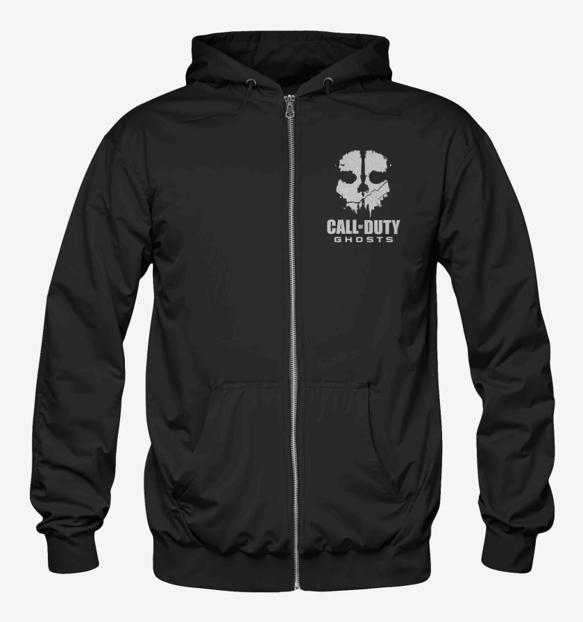Poleron Canguro con cierre Negro de Ghost