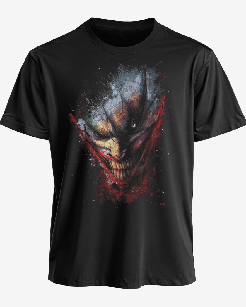 Polera premium Negro de Payaso full color