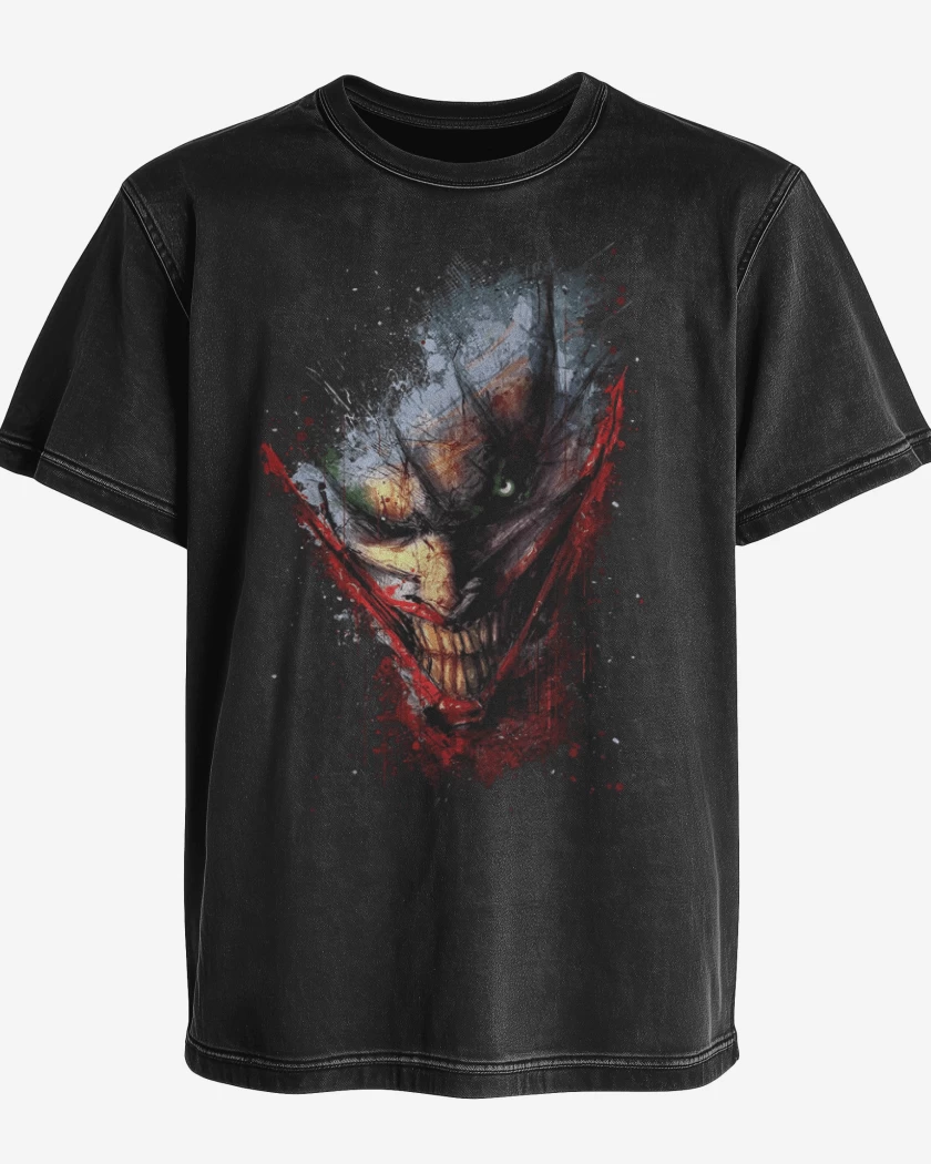 Polera desgastada Payaso full color