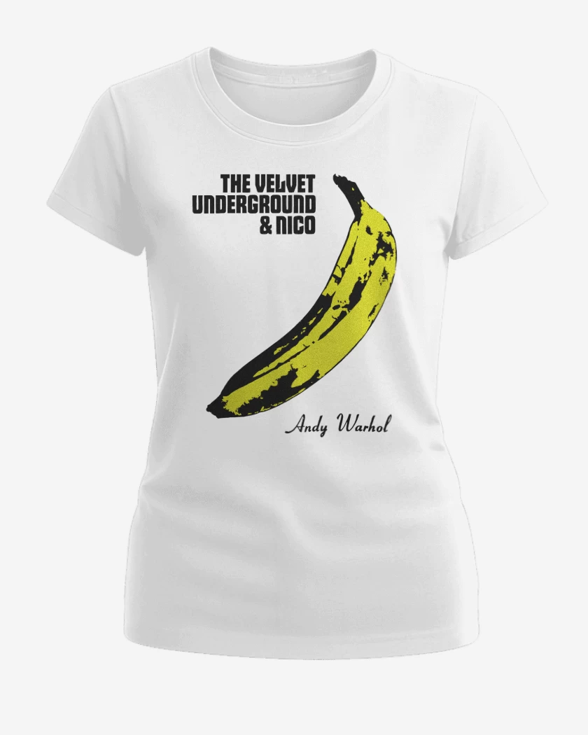 Polera de Mujer Blanco de The Velvet Underground Andy Warhol