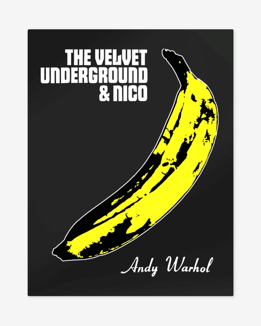 Print metalico Andy Warhol The Velvet Underground