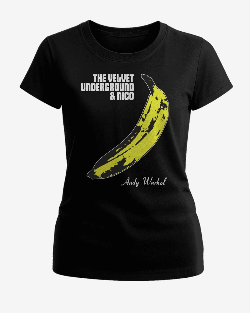 Polera de Mujer Negro de Andy Warhol The Velvet Underground