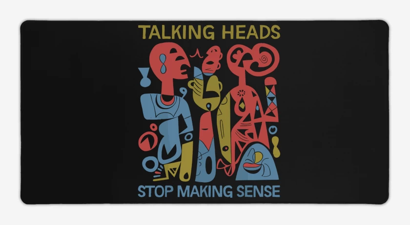 Mouse pad Gamer Negro de Talking Heads Stop Making Sense