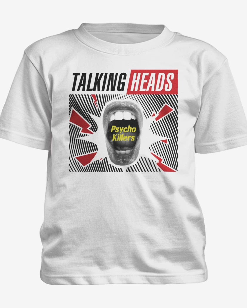 Polera de niño Blanco de Psycho Talking Heads