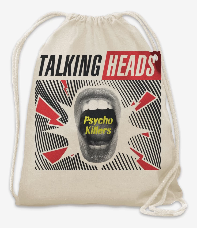 Mochila Blanco de Psycho Talking Heads