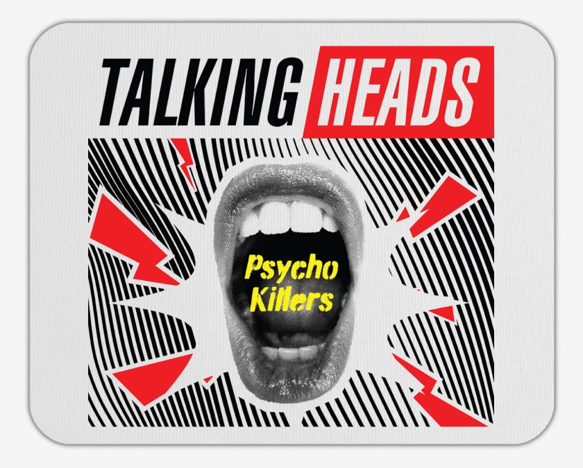 Mousepad Blanco de Psycho Talking Heads