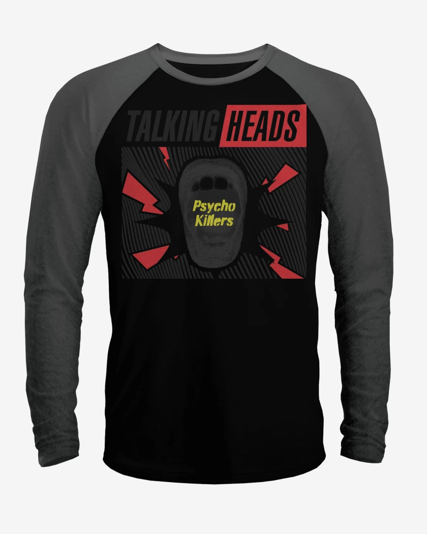Polera Raglan Psycho Talking Heads