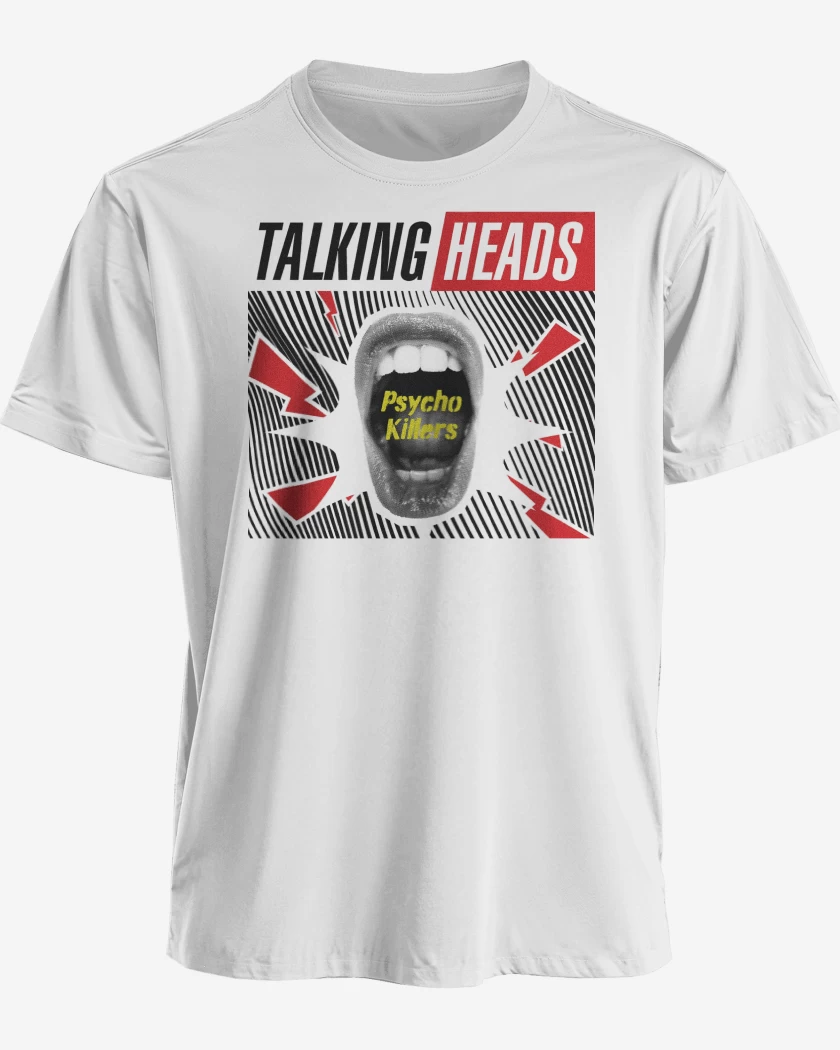 Polera premium Blanco de Psycho Talking Heads