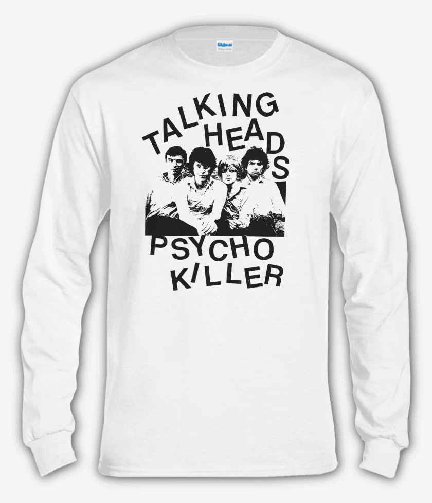 Polera manga larga Blanco de Talking Heads Band