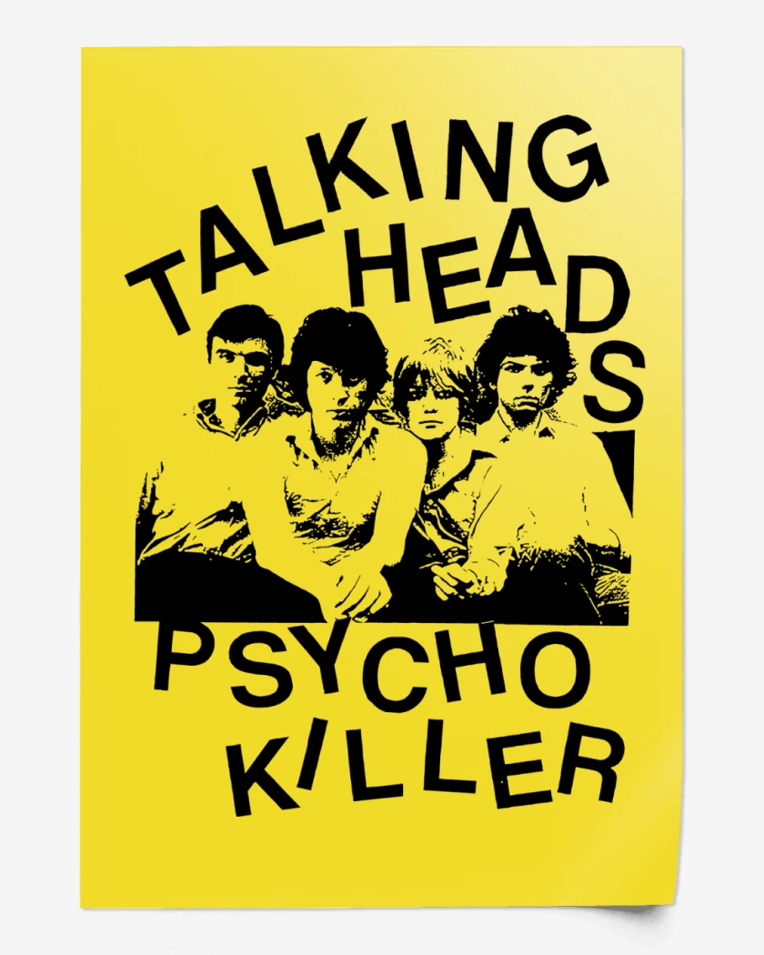Print Talking Heads Band