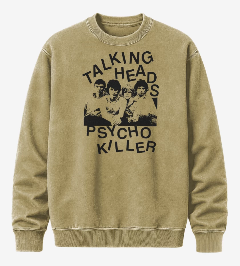 Poleron Polo Acid Wash Beige de Talking Heads Band