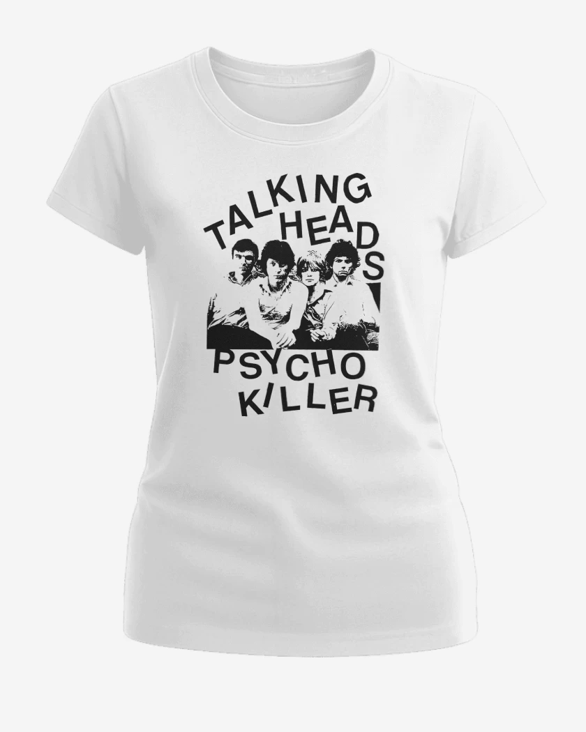 Polera de Mujer Blanco de Talking Heads Band