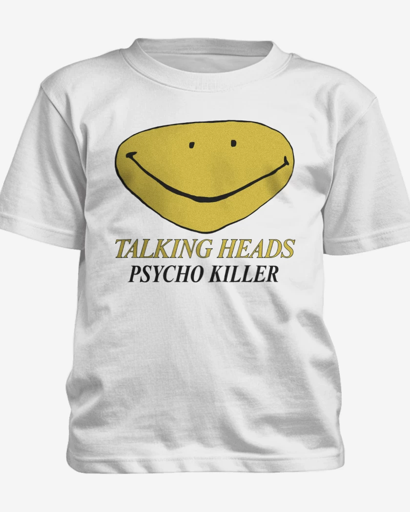 Polera de niño Blanco de Talking Heads Psycho Killer