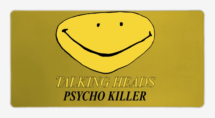 Mouse pad Gamer Amarillo de Talking Heads Psycho Killer