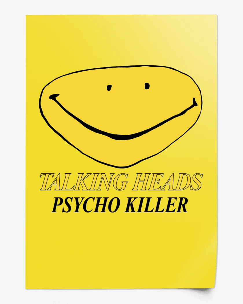Print Talking Heads Psycho Killer