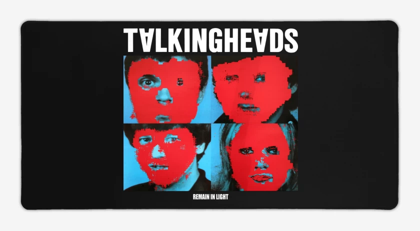 Mouse pad Gamer Negro de Talking Heads Remain In Light