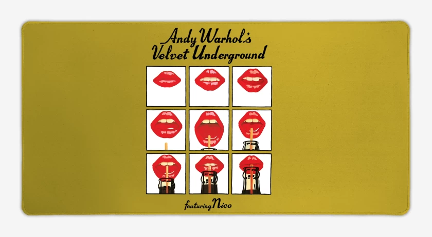 Mouse pad Gamer Amarillo de Andy Warhols Velvet Underground