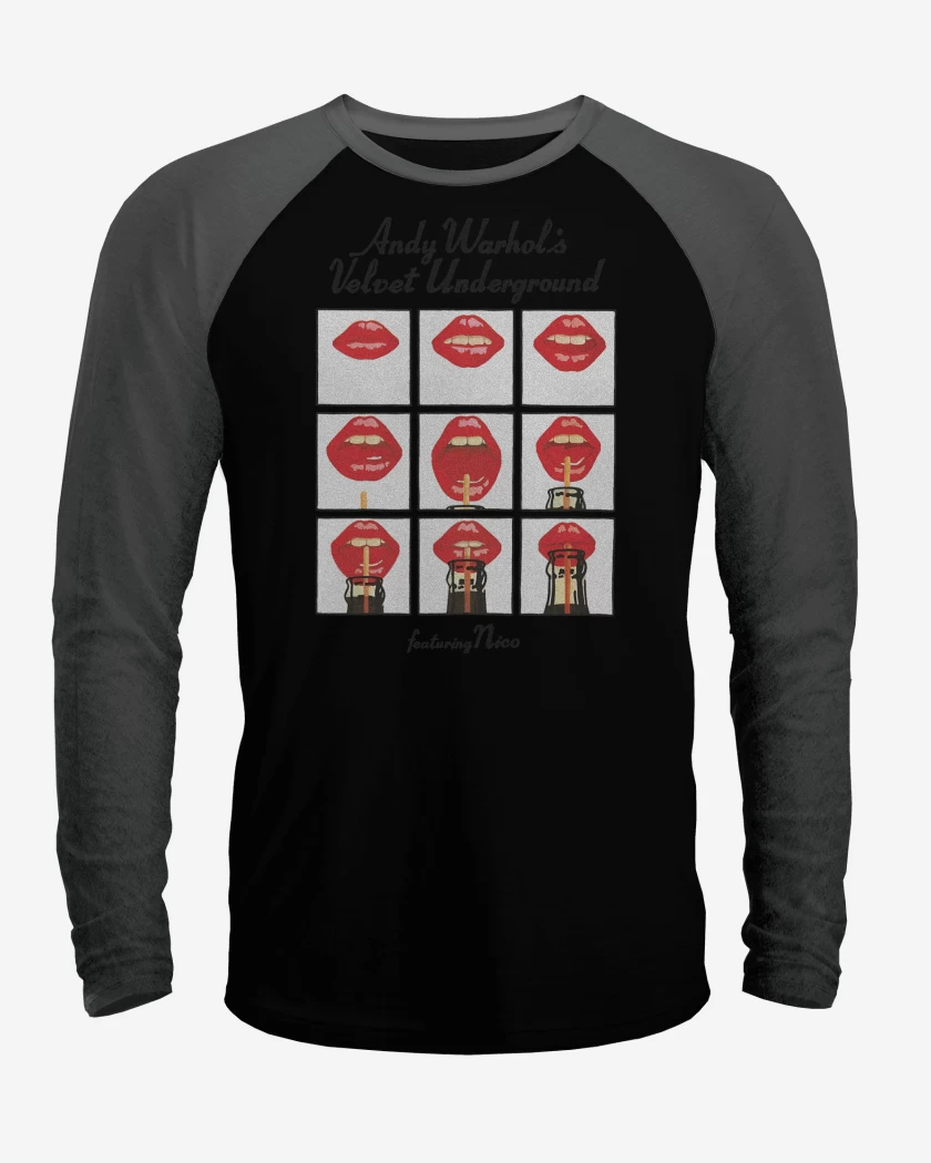 Polera Raglan Andy Warhols Velvet Underground