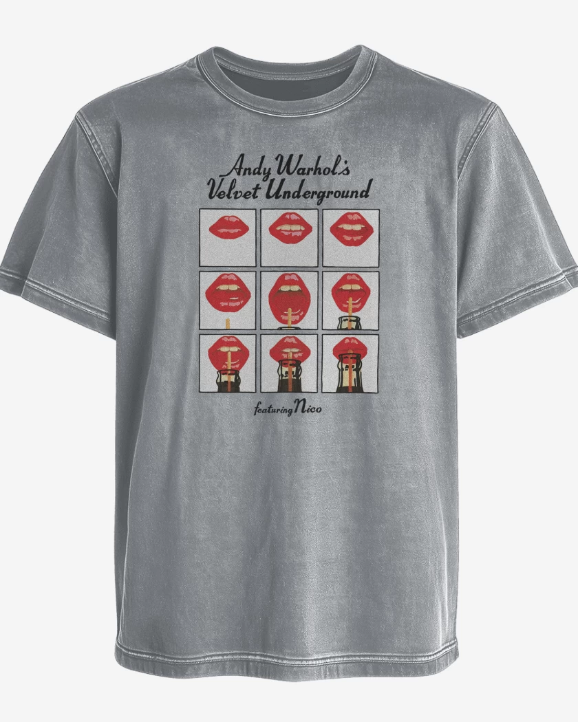Polera desgastada Andy Warhols Velvet Underground