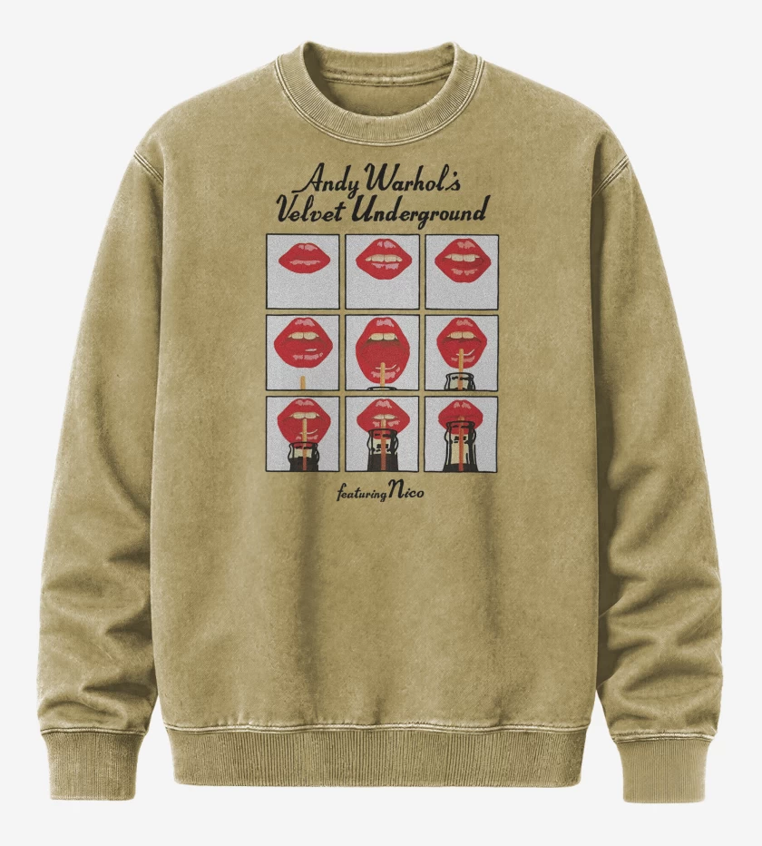 Poleron Polo Acid Wash Beige de Andy Warhols Velvet Underground