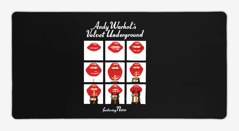 Mouse pad Gamer Negro de Andy Warhols Velvet