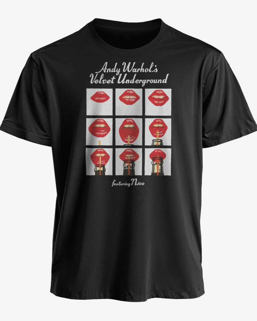 Polera premium Negro de Andy Warhols Velvet