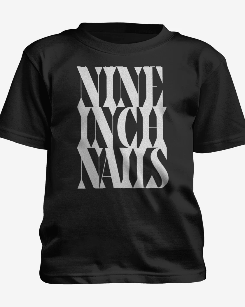Polera de niño Negro de NIN Logo 