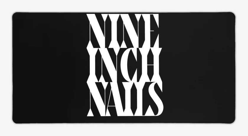 Mouse pad Gamer Negro de NIN Logo 