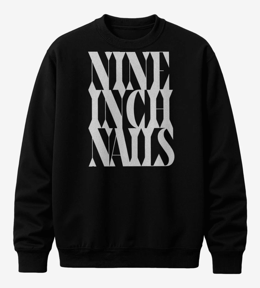 Poleron polo Negro de NIN Logo 