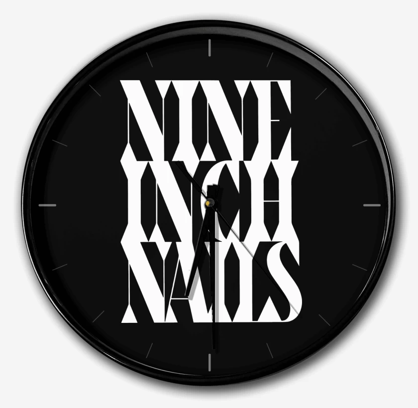 Reloj Negro de NIN Logo 